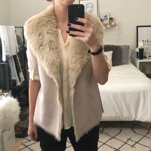 Loft faux fur vest.